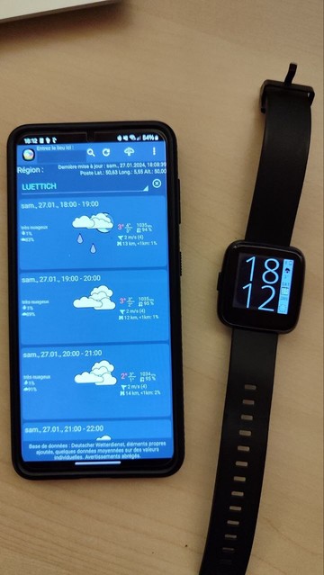 Simple Weather Service in InfiniTime working with Gadgetbridge