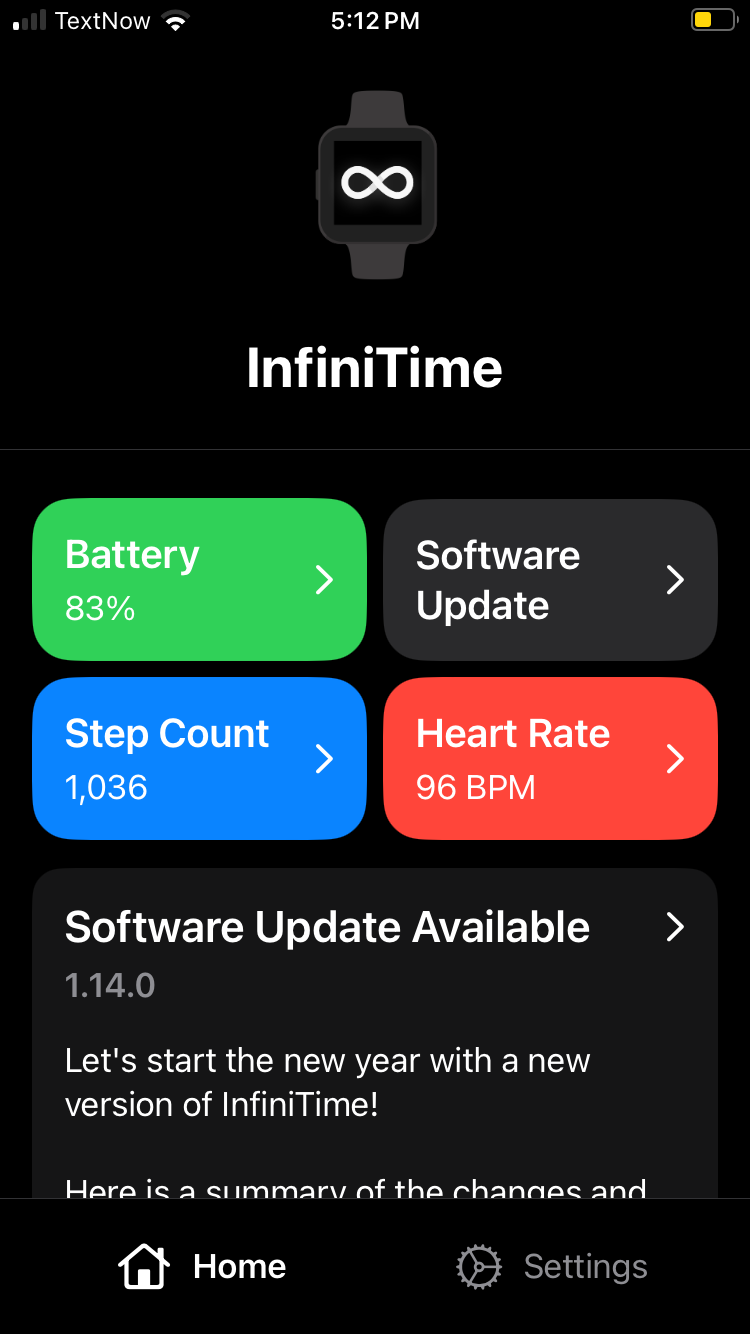 New UI in InfiniLink